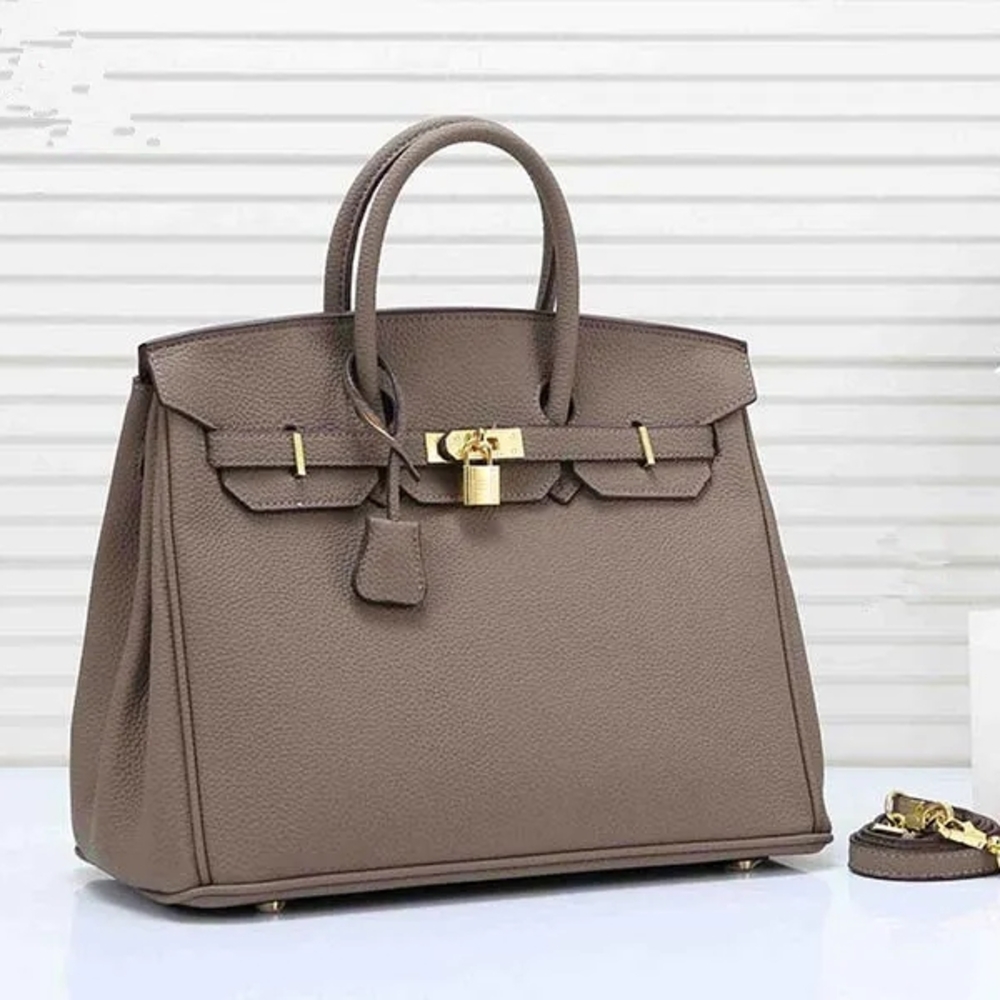 Elegant Brown Satchel Bag